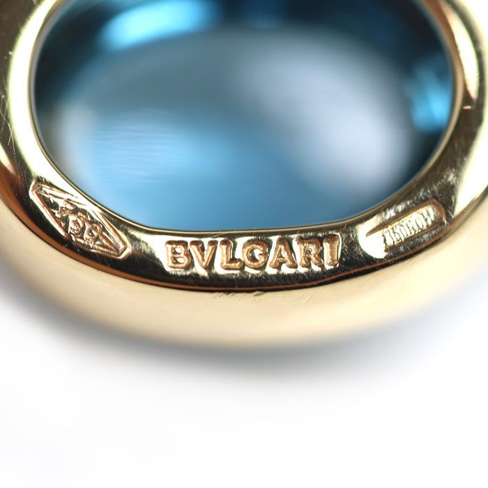 BVLGARI（ブルガリ） K18YG イエローゴールド リング・指輪 ブルー