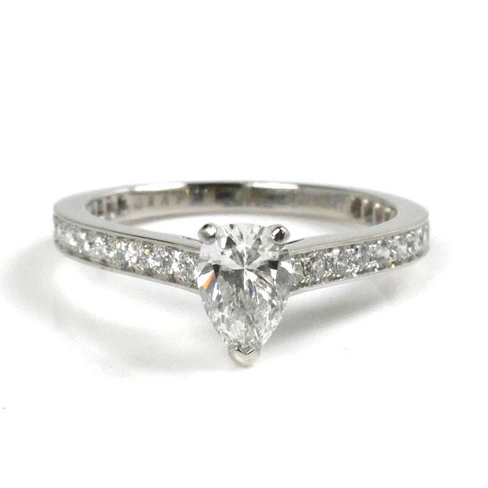 グラフ GRAFF Pt950プラチナ フレーム ペアシェイプ ダイヤモンド