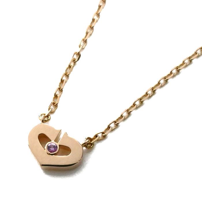 Cartier（カルティエ） K18PG ピンクゴールド Cハート ピンク