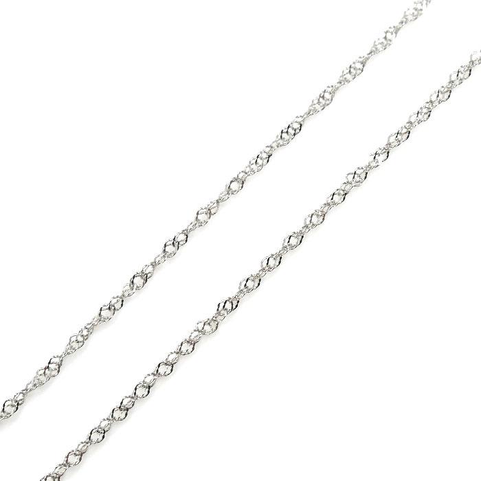 K18WG ホワイトゴールド クロス ダイヤ ネックレス ダイヤモンド0.46ct/0.38ct/0.16ct 4.7g 42cm レディース 中古 |  | 04