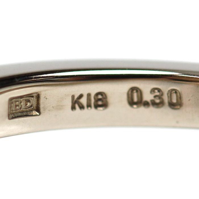 KASHIKEY カシケイ K18BG フロート リング・指輪 ダイヤモンド0.30ct