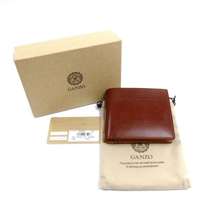 GANZO ガンゾ THIN BRIDLE シンブライドル 二つ折り財布 ヘーゼル