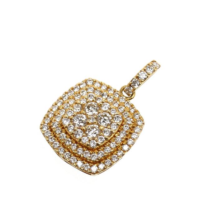 K18YG イエローゴールド ペンダントトップ ダイヤモンド1.00ct 2.9g 