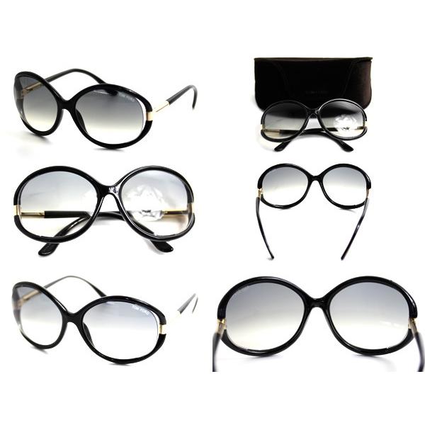 TOM FORD トムフォード サングラスSandrine バタフライ TF124-01B 60ロ 