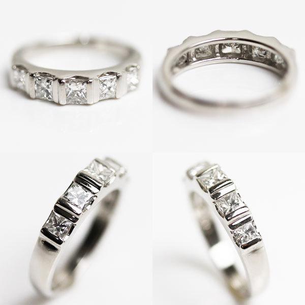 品数豊富 Mr4874 Pt900 プラチナ プリンセスカットダイヤモンドリング ファッションリング レディース指輪 D1 01 5 7g サイズ11 5号 中古 指輪 Nfthorizon Io