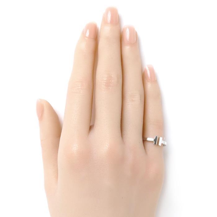 TIFFANY&Co.（ティファニー） K18WG ホワイトゴールド Tワイヤー