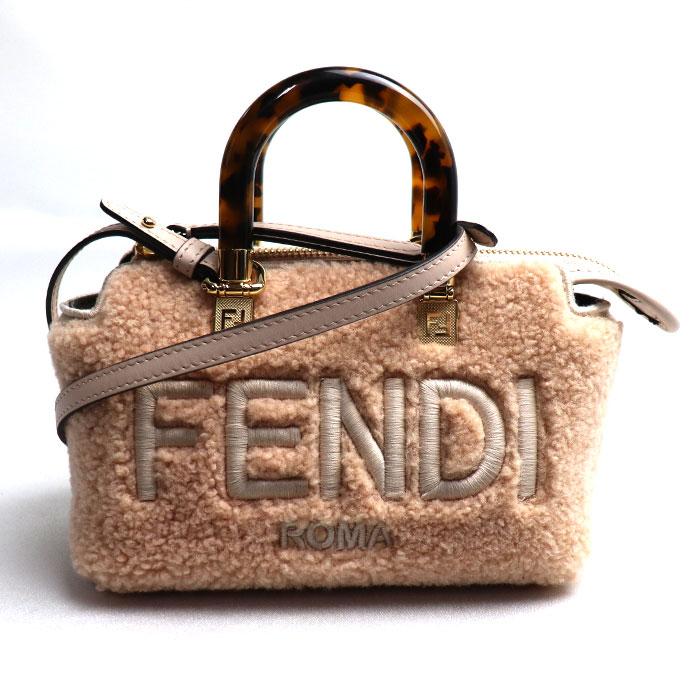 FENDI フェンディ バイザウェイ ミニ 2Wayショルダーバッグ ベージュ  