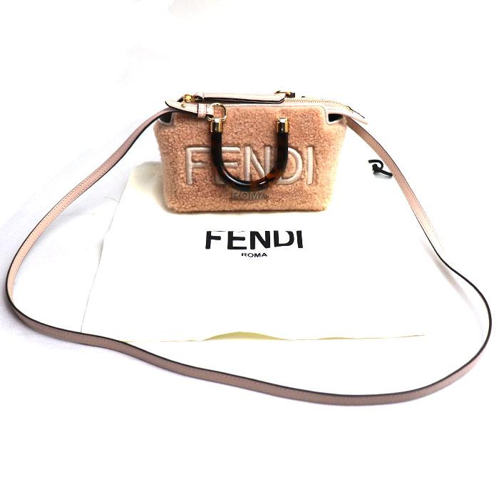 FENDI フェンディ バイザウェイ ミニ 2Wayショルダーバッグ ベージュ 