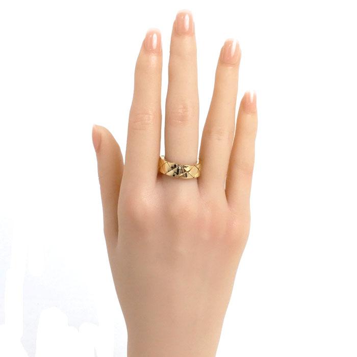 CHANEL シャネル K18YG イエローゴールド マトラッセ リング CHANEL シャネル K18YG イエローゴールド マトラッセ リング