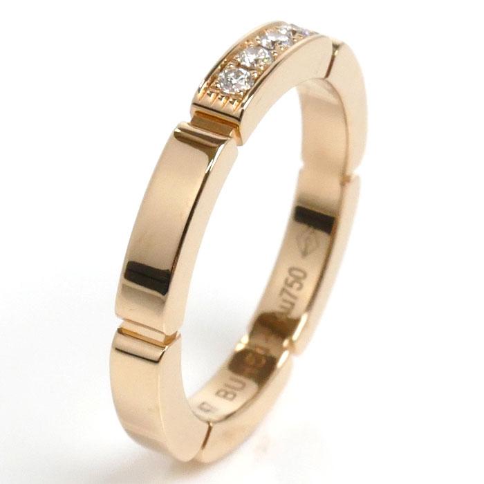 Cartier（カルティエ） K18PG マイヨン パンテール 4Pダイヤ リング
