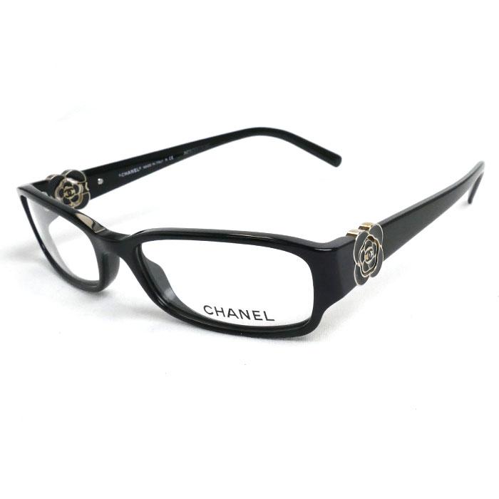 CHANEL シャネル カメリア メガネ ブラック クリア 3131 C.501 CHANEL シャネル カメリア メガネ ブラック クリア 3131 C.501