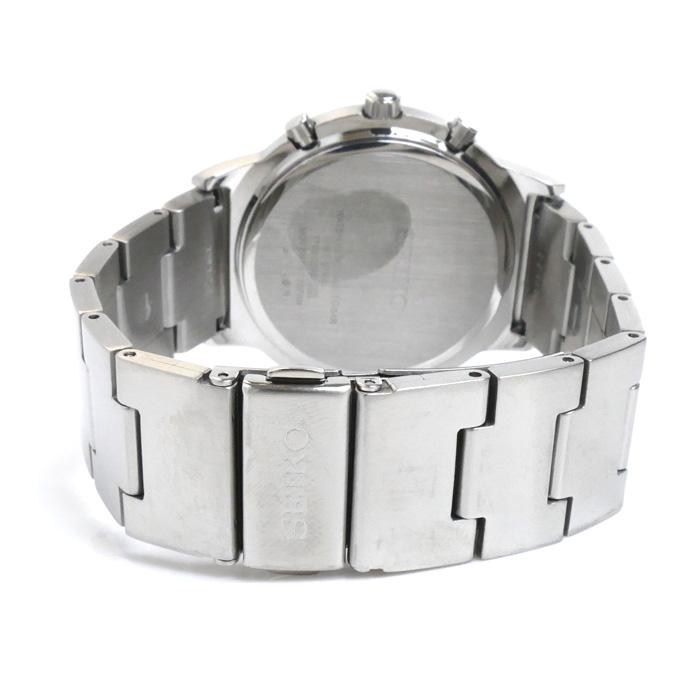 良品 SEIKO セイコー クロノグラフ ホワイト メンズ デイト 新品電池 SEIKO（セイコー） クロノグラフ 腕時計 電池式 SND287P1/7T92-0DA0