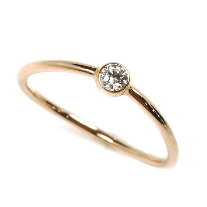 TIFFANY&Co. ティファニー K18PG ピンクゴールド ウェーブ シングル 