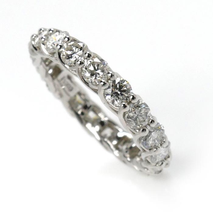 Pt900プラチナ フルエタニティ リング・指輪 ダイヤモンド2.06ct 9号 