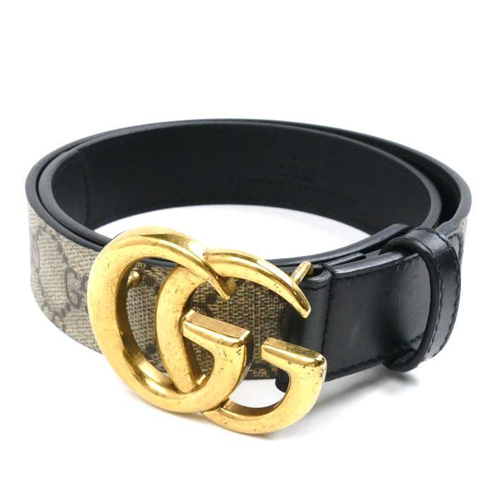 GUCCI GGロゴ レザーベルト ダブルG スリムベルトブラック レザー | GUCCI公式