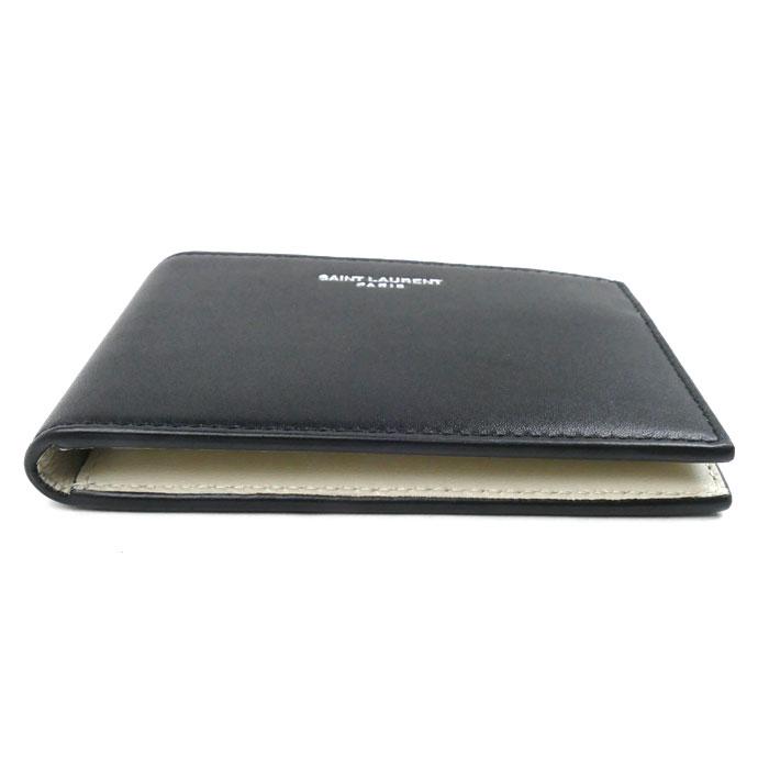 SAINT LAURENT PARIS サンローランパリ 二つ折り財布 ブラック