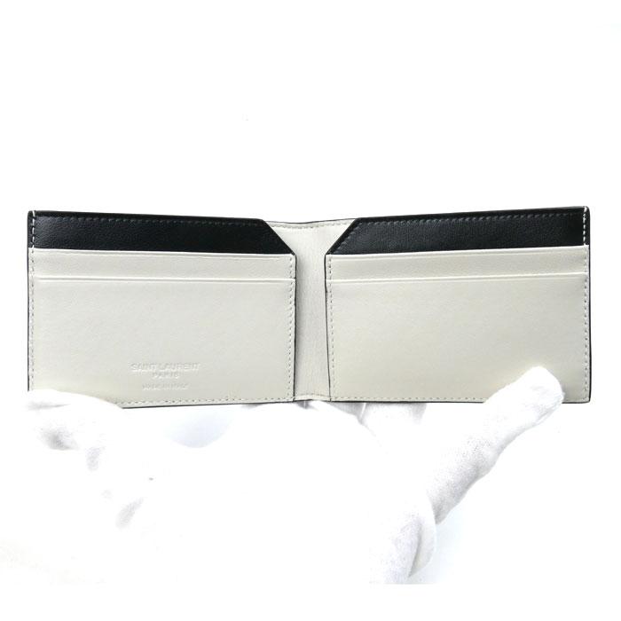 SAINT LAURENT PARIS サンローランパリ 二つ折り財布 ブラック