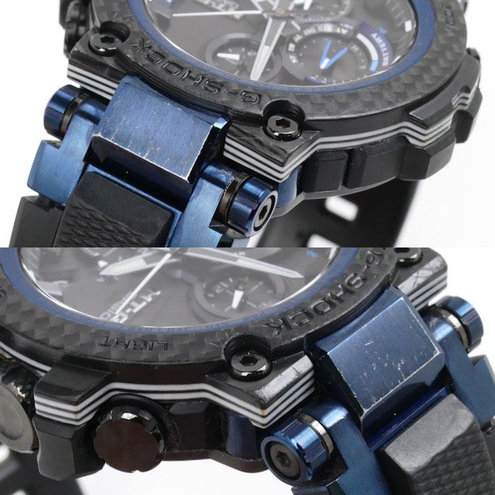 CASIO カシオ G-SHOCK 電波 腕時計 ソーラー ブラック ブルー MTG  