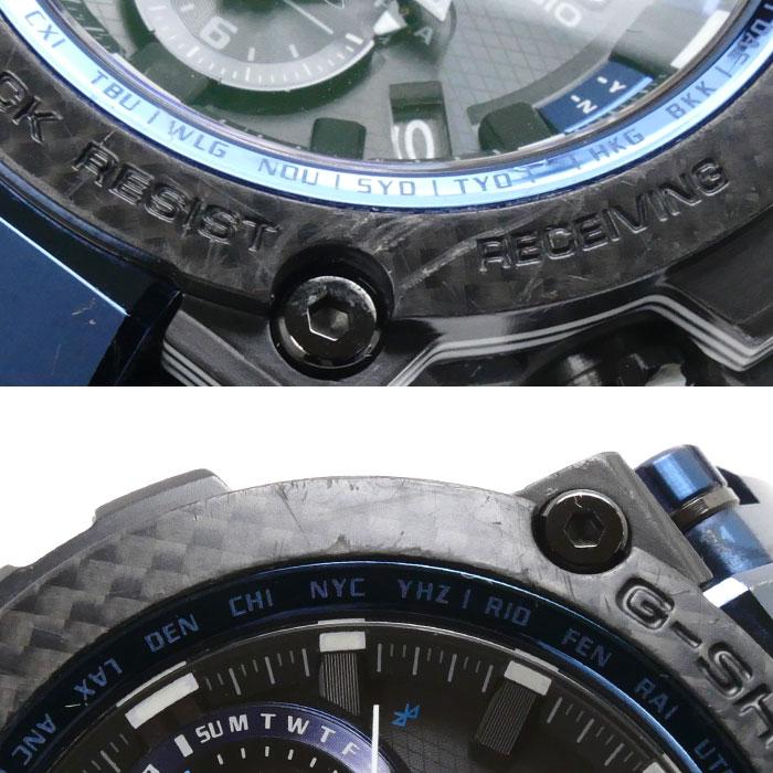 CASIO カシオ G-SHOCK 電波 腕時計 ソーラー ブラック ブルー MTG  