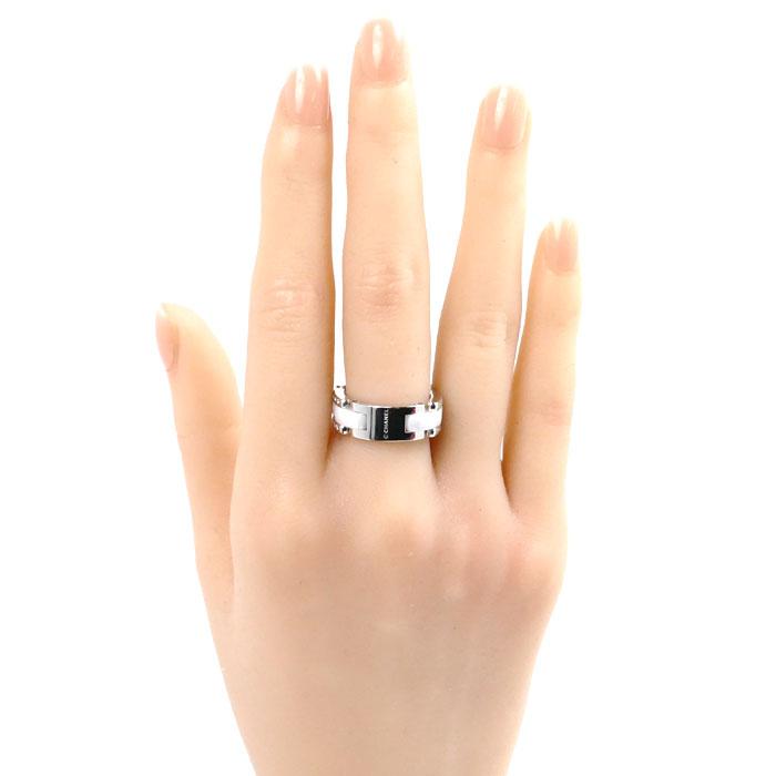 新品仕上済☆美品 シャネルウルトラコレクションリング K18WG 指輪ホワイト白 CHANEL（シャネル） K18WG ホワイトセラミック ウルトラ コレクション