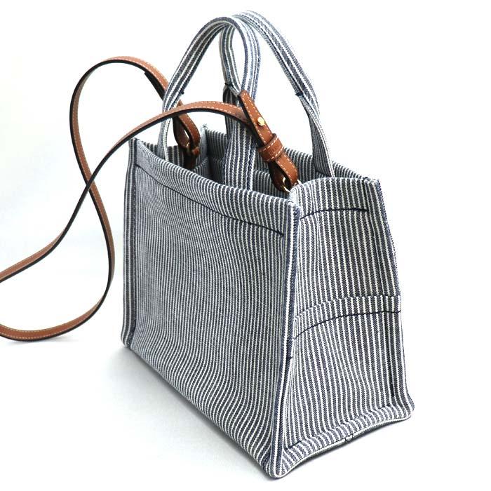 CELINE（セリーヌ） スモール カバ タイス ストライプテキスタイル 