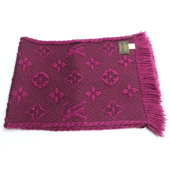 ルイヴィトン エシャルプ ロゴマニア マフラー パープル M75503 LOUIS VUITTON（ルイ・ヴィトン） エシャルプ・ロゴマニア マフラー