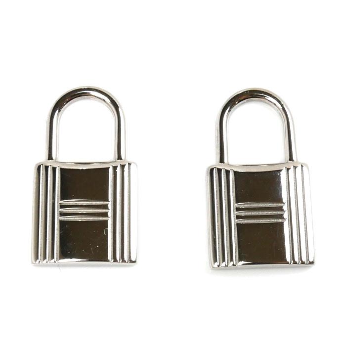 HERMES（エルメス） ステンレス レザー オーケリー ピアス エトープ