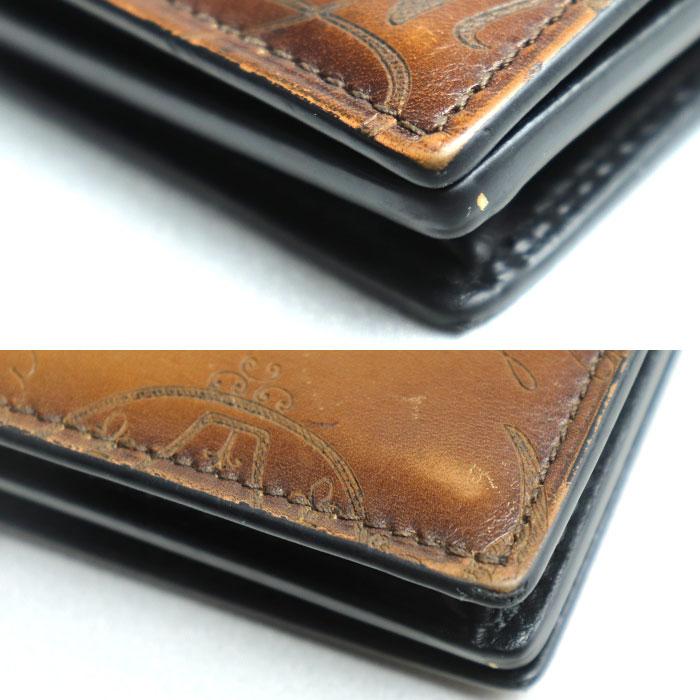 BERLUTI ベルルッティ 財布 最終値下げ 中古 ベルルッティ 三つ折り財布 メンズ ブランド BERLUTI アカジュー