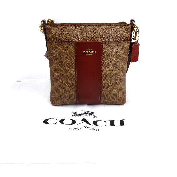 【極美品】COACH ボディバッグ ネイビー ブラウン COACH（コーチ） キット メッセンジャー クロスボディ ショルダー