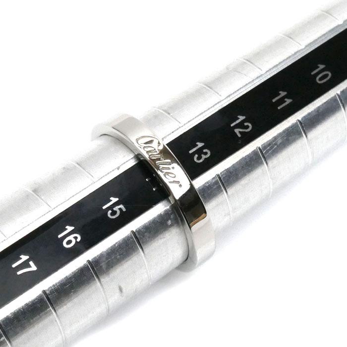 Cartier（カルティエ） Pt950プラチナ エングレーブド リング・指輪