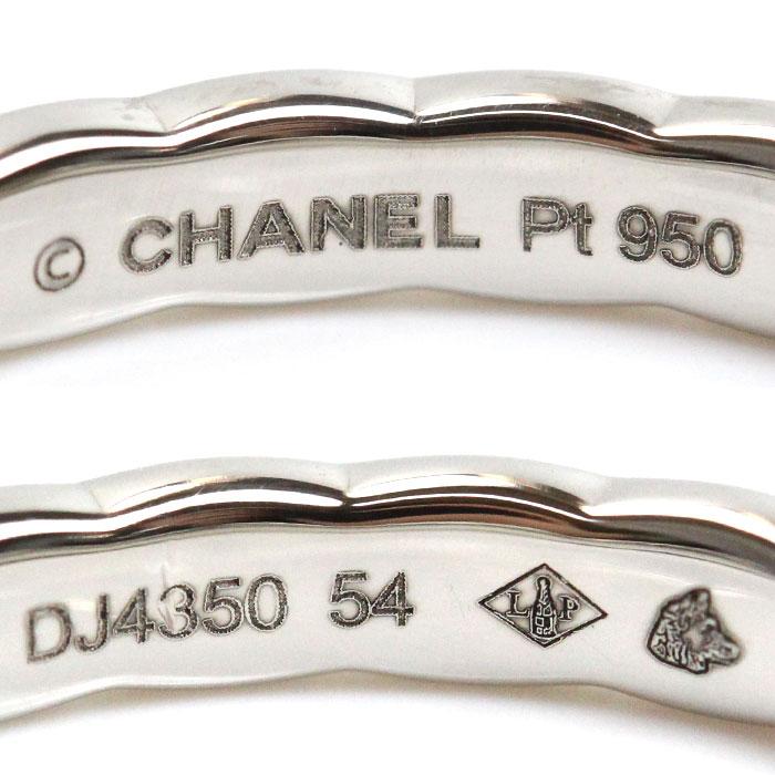 CHANEL シャネル Pt950プラチナ ココクラッシュ スモール リング CHANEL シャネル Pt950プラチナ ココクラッシュ スモール リング