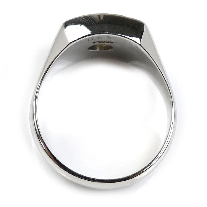 Pt900プラチナ リング・指輪 ダイヤモンド0.63ct 22.5号 24.6g メンズ