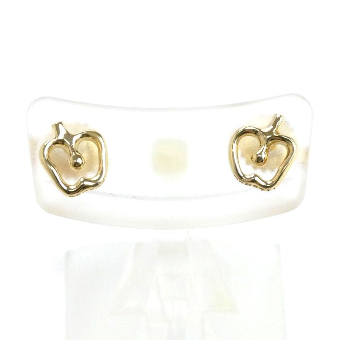 TIFFANY&Co. ティファニー K18YG イエローゴールド アップル ピアス  