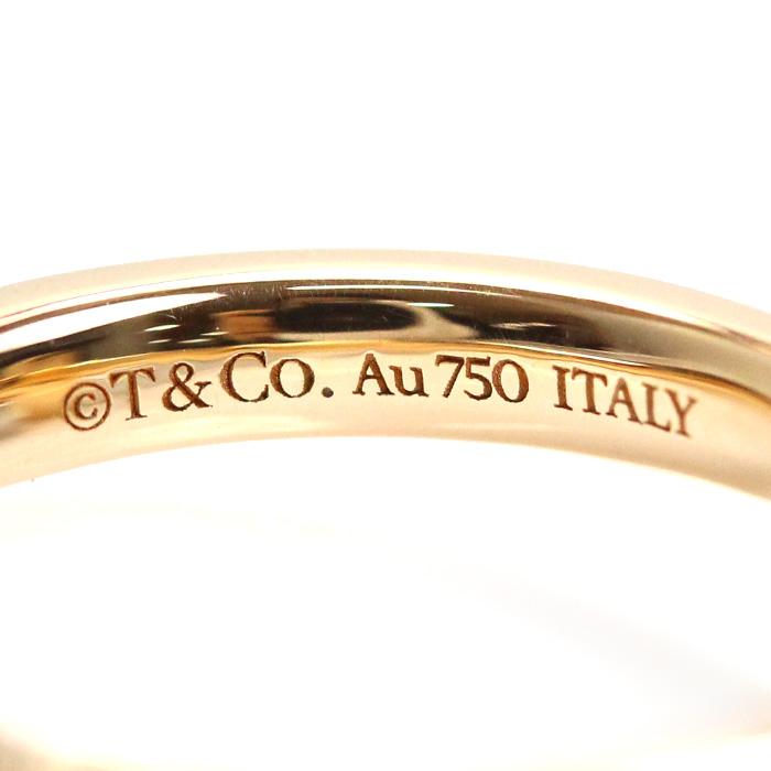TIFFANY&Co.（ティファニー） K18PG T ワンナロー 9Pダイヤ リング