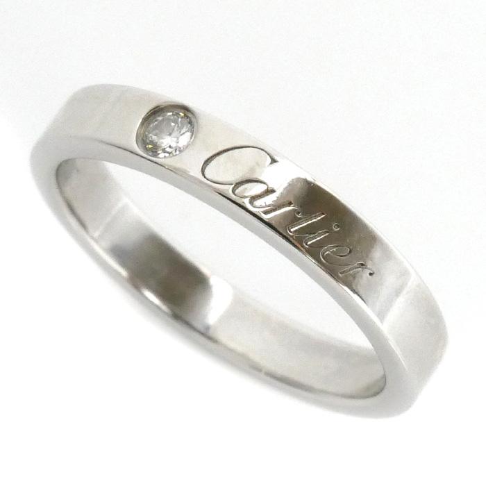 Cartier CARTIER カルティエ Pt950 Cドゥ ウェディング 1Pダイヤ  