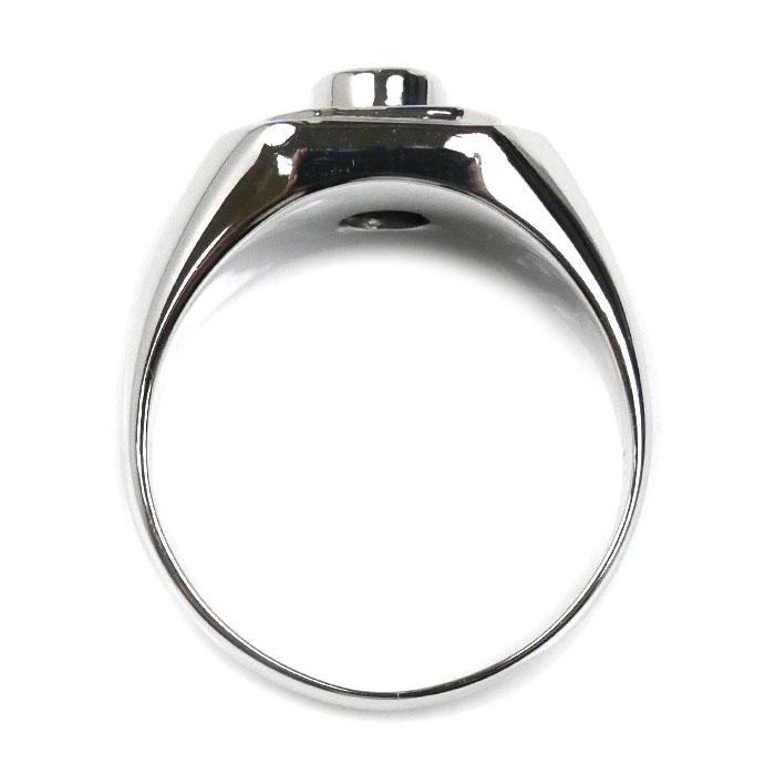 Pt900プラチナ リング・指輪 サファイア1.03ct ダイヤモンド0.10ct 