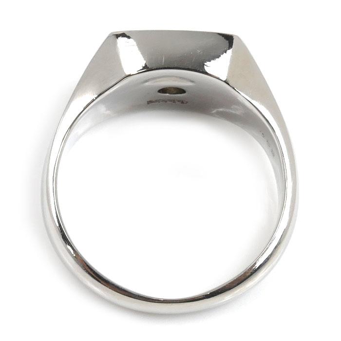 Pt900プラチナ 印台 ダイヤ リング・指輪 ダイヤモンド0.52ct 18号
