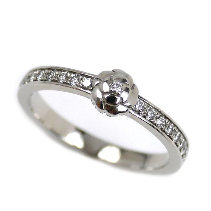 CHANEL（シャネル） Pt950プラチナ カメリア リング・指輪 J11885