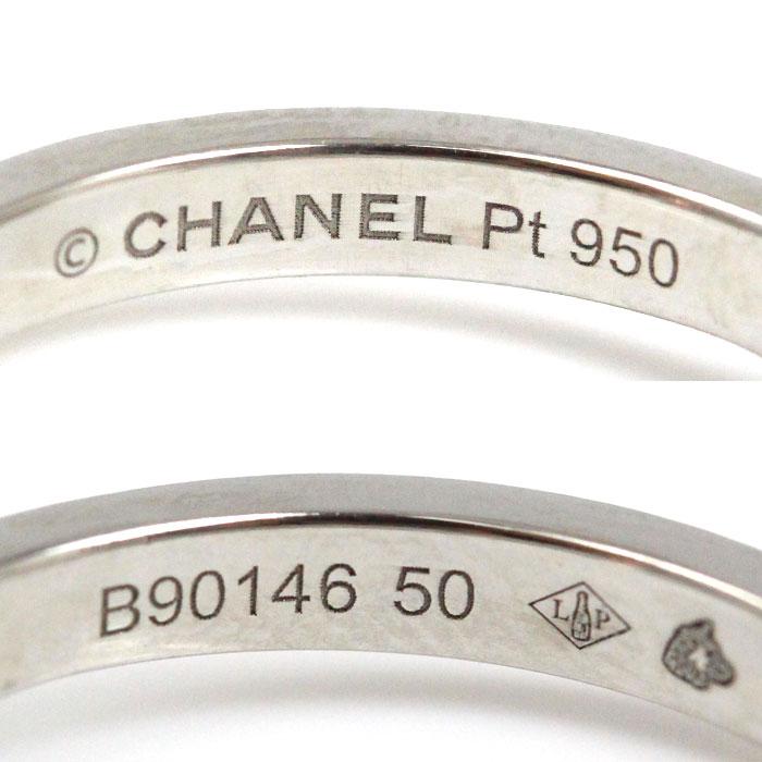 CHANEL（シャネル） Pt950プラチナ カメリア リング・指輪 J11885