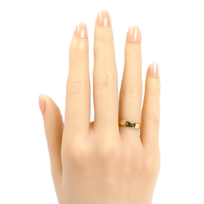 カルティエ　ミニラブリング　ゴールド Cartier（カルティエ） K18YG イエローゴールド ミニラブ リング・指輪