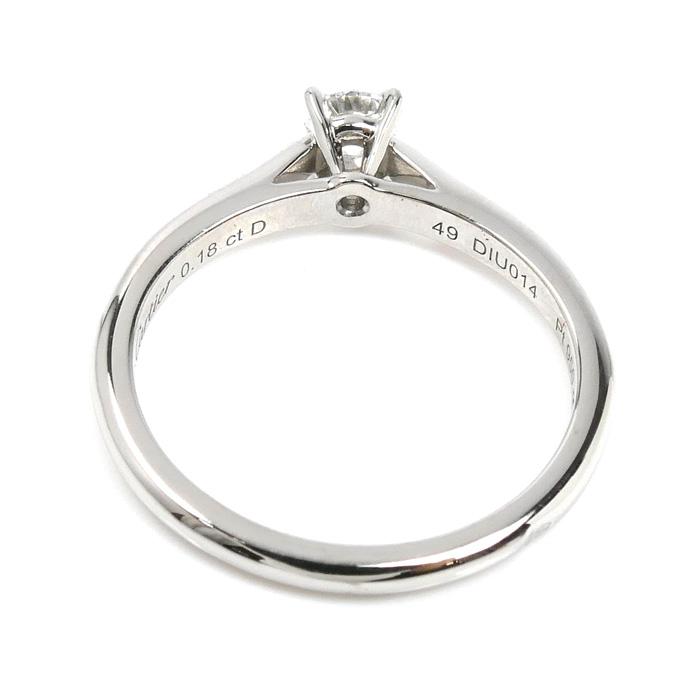 Cartier（カルティエ） Pt950プラチナ ソリテール リング・指輪
