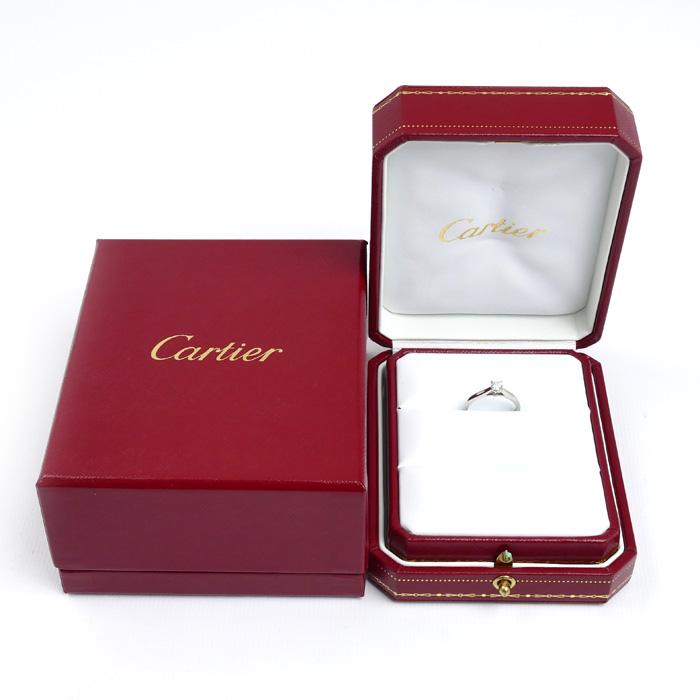 Cartier（カルティエ） Pt950プラチナ ソリテール リング・指輪