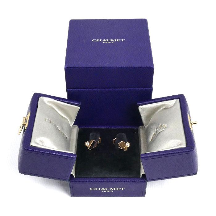 CHAUMET（ショーメ） K18PG ピンクゴールド ビー ドゥ ピアス 083985