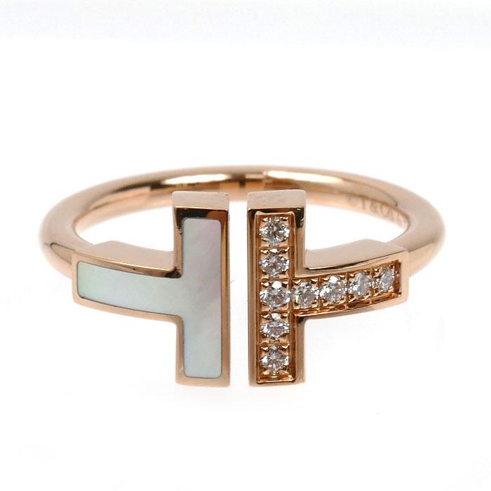 最終価格です。K18PG ティファニー Tワイヤーリング　ダイヤモンド　ゴールド TIFFANY&Co.（ティファニー） K18PG ピンクゴールド Tワイヤー リング