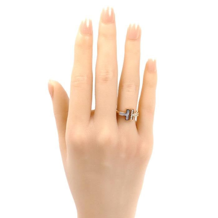 TIFFANY&Co.（ティファニー） K18PG ピンクゴールド Tワイヤー リング