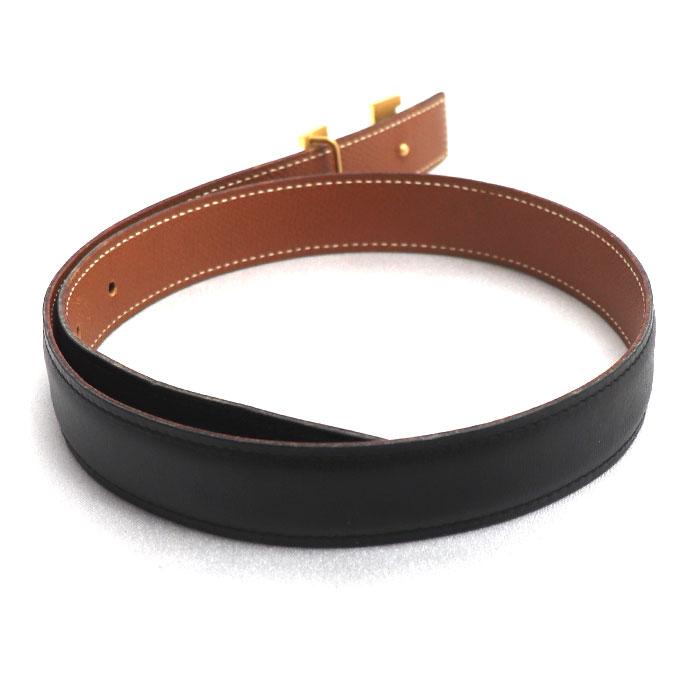 HERMES（エルメス） Hベルト ベルト ブラック 60 ○Y刻印 レディース