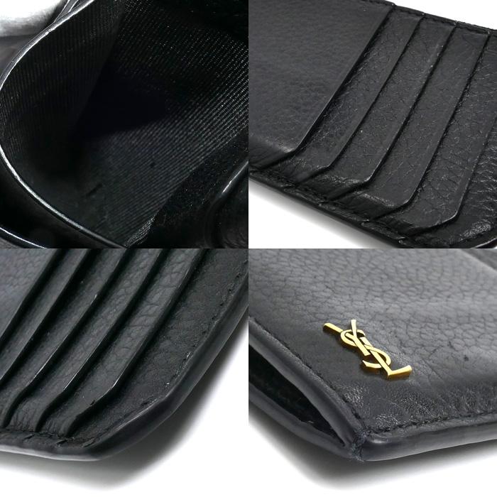 美品　サンローラン　ケース　タイニー　ロゴ　小銭入れ　財布 SAINT LAURENT サンローラン タイニー カサンドラ フラグメント ジップ