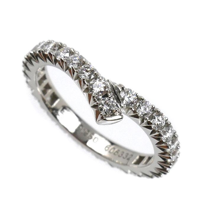HARRY WINSTON ハリーウィンストン Pt950 リボン バンド リング・指輪