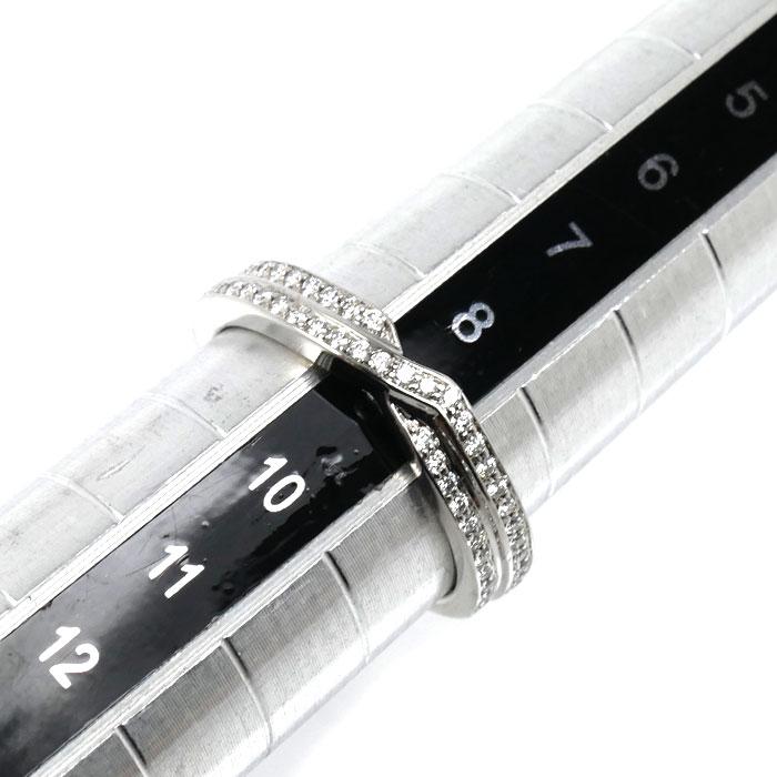 HARRY WINSTON ハリーウィンストン Pt950 トリスト ツーロウ バンド