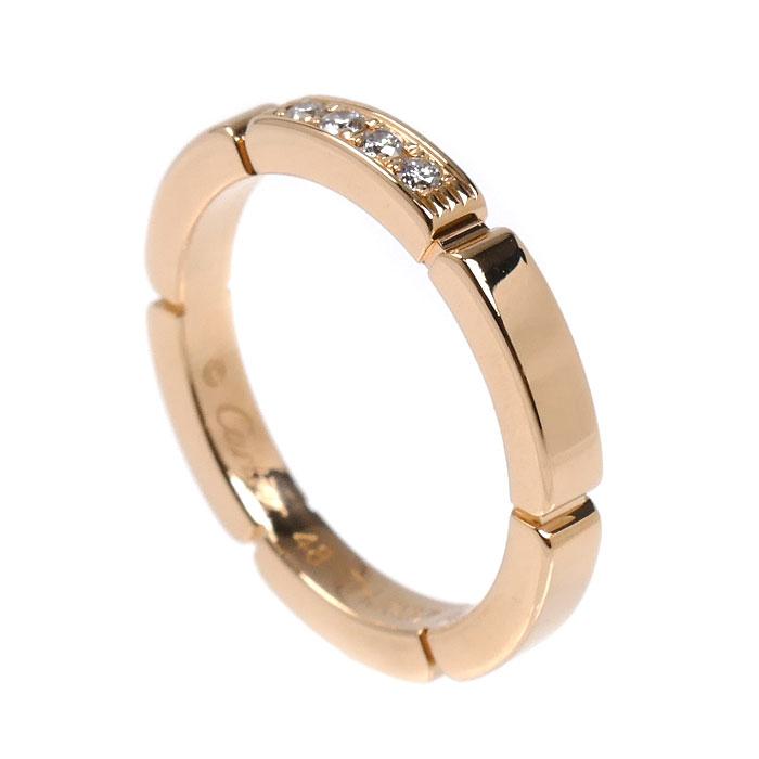Cartier（カルティエ） K18PG マイヨン パンテール 4Pダイヤ リング